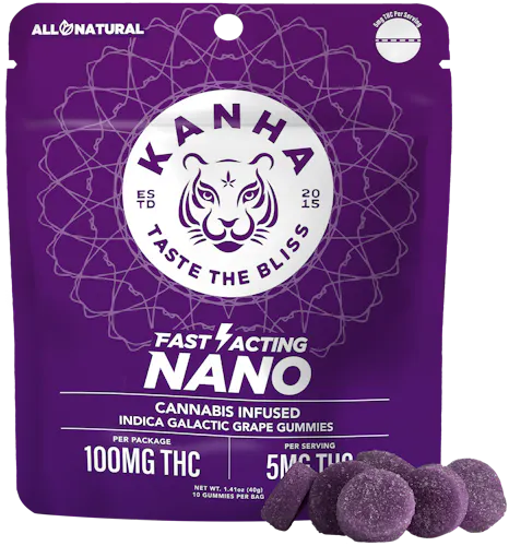 KANHA | Galactic Grape | Nano Gummies | 10-pack-active