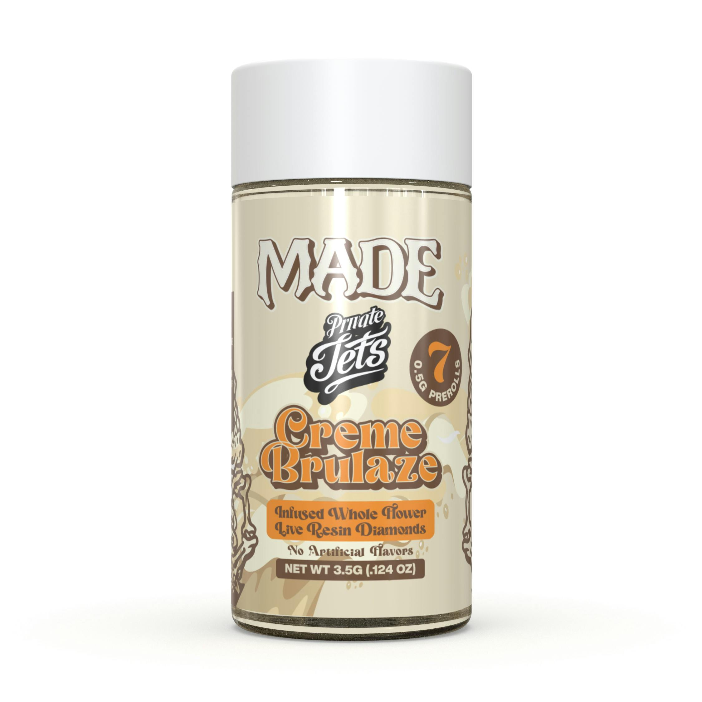 Jets: Creme Brulaze Private Jets Infused Pre-Rolls 7pk | Trulieve