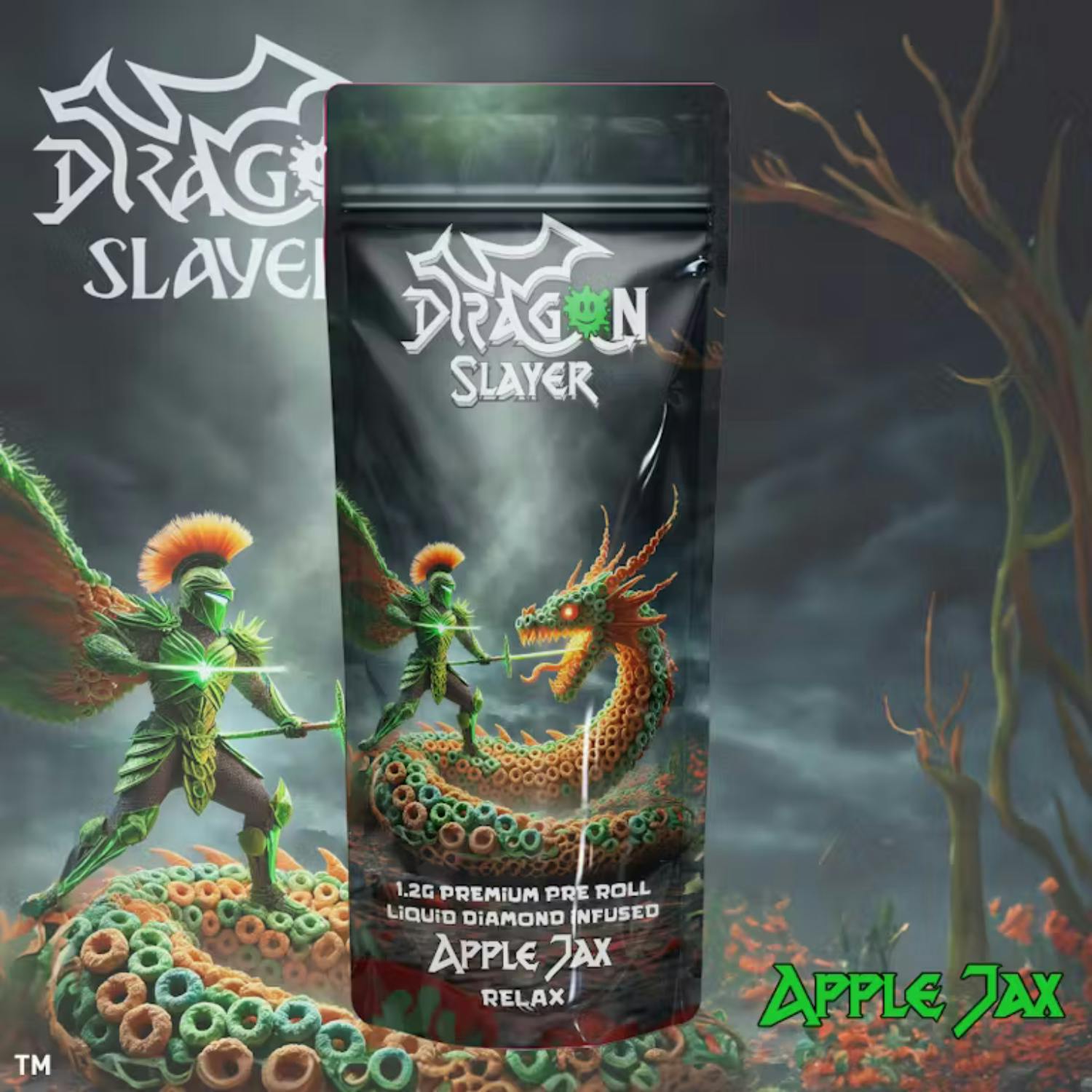 Dragon Slayer - Infused Preroll - (1.2g) - Relax - **APPLE JAX** (5/$15)