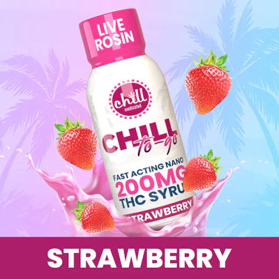Chill Medicated - 200mg Live Rosin Syrup To-Go -Strawberry