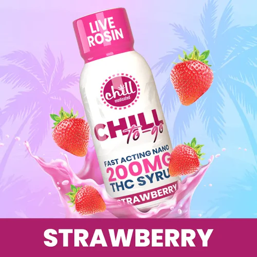 Chill Medicated - 200mg Live Rosin Syrup To-Go -Strawberry