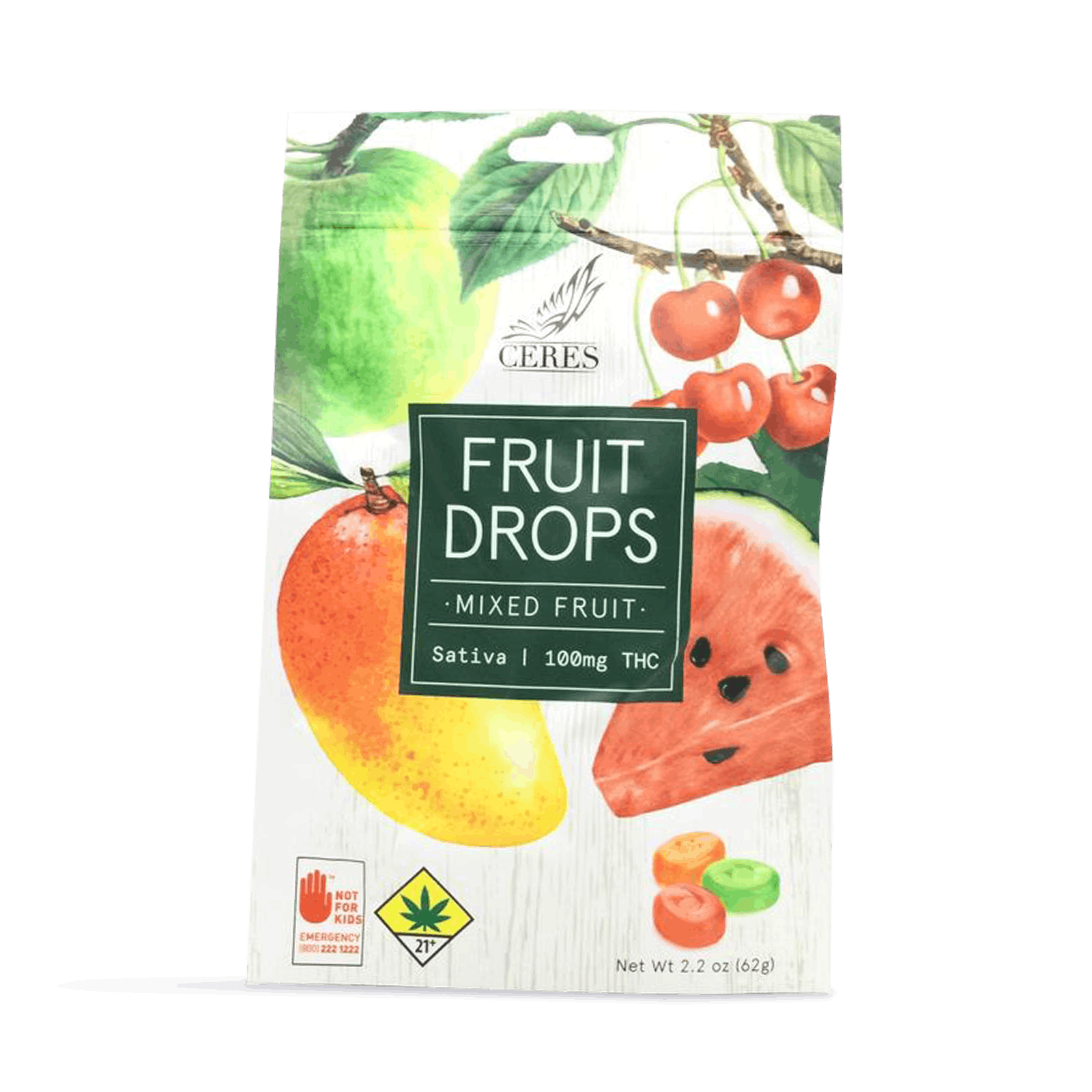 Mango Fruit Drops Sativa 10 Pack 100mg Shawn Kemp s Cannabis