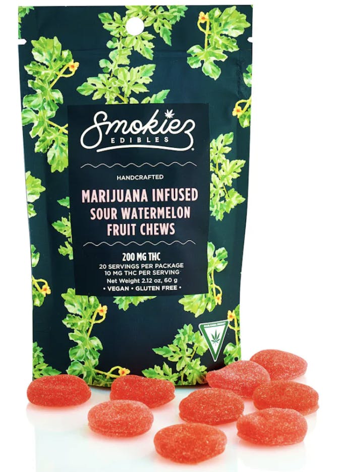 Product: Smokiez | Gummies - Sour Watermelon (Hybrid) - 200mg