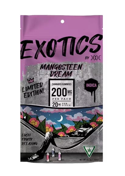 Product: DIXIE | MANGOSTEEN DREAM | LTO EXOTICS |  200MG THC | INDICA
