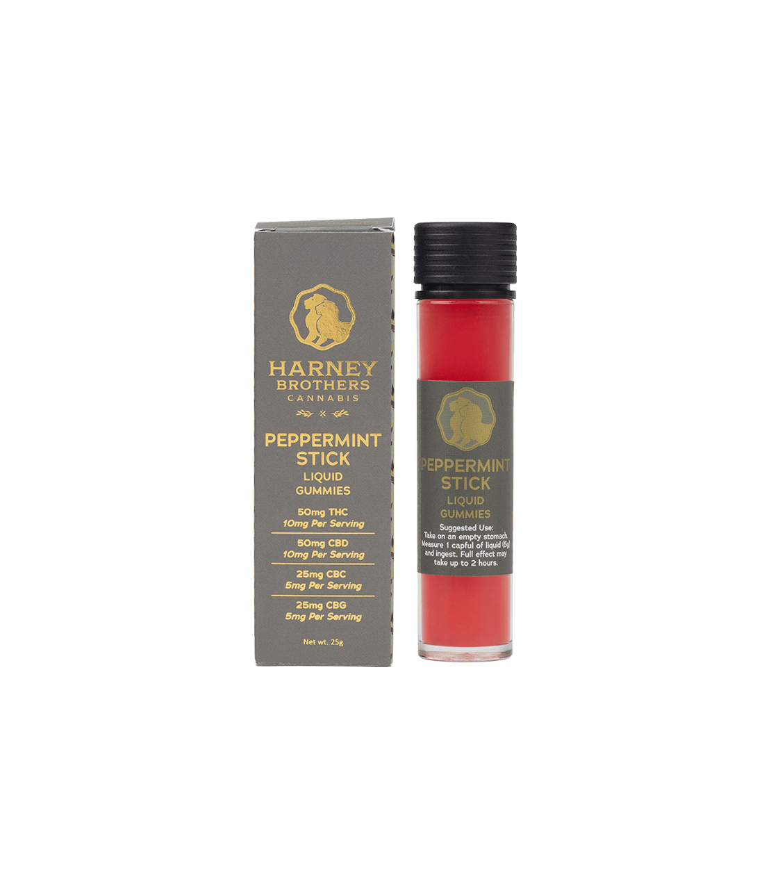 Harney Brothers Peppermint Stick Liquid Gummy 50 mg THC