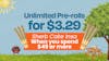 Spend $49 - Add unlimited Pre-rolls for $3.29 - Sherb Cake Insa