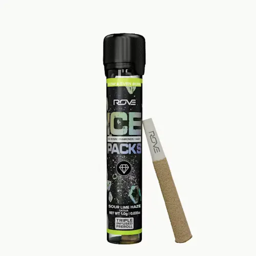 Sour Lime Haze | Ice Rosin Diamond Hash Infused Pre-Roll | 1g-active