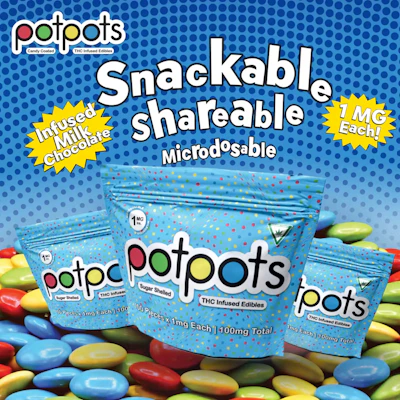 Potpots - 100mg Chocolate - Milk Chocolate