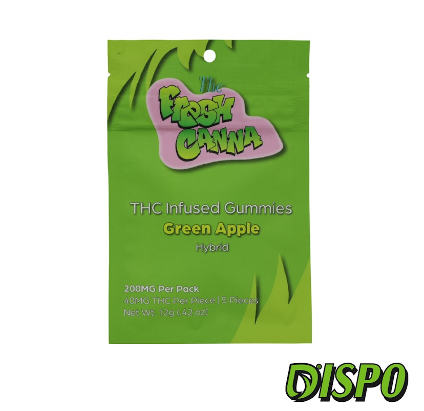 Fresh Canna - Green Apple 200mg Gummies