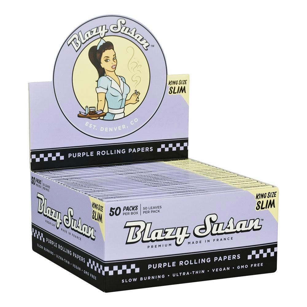 Accessories Blazy Susan Purple Papers King Size Slim