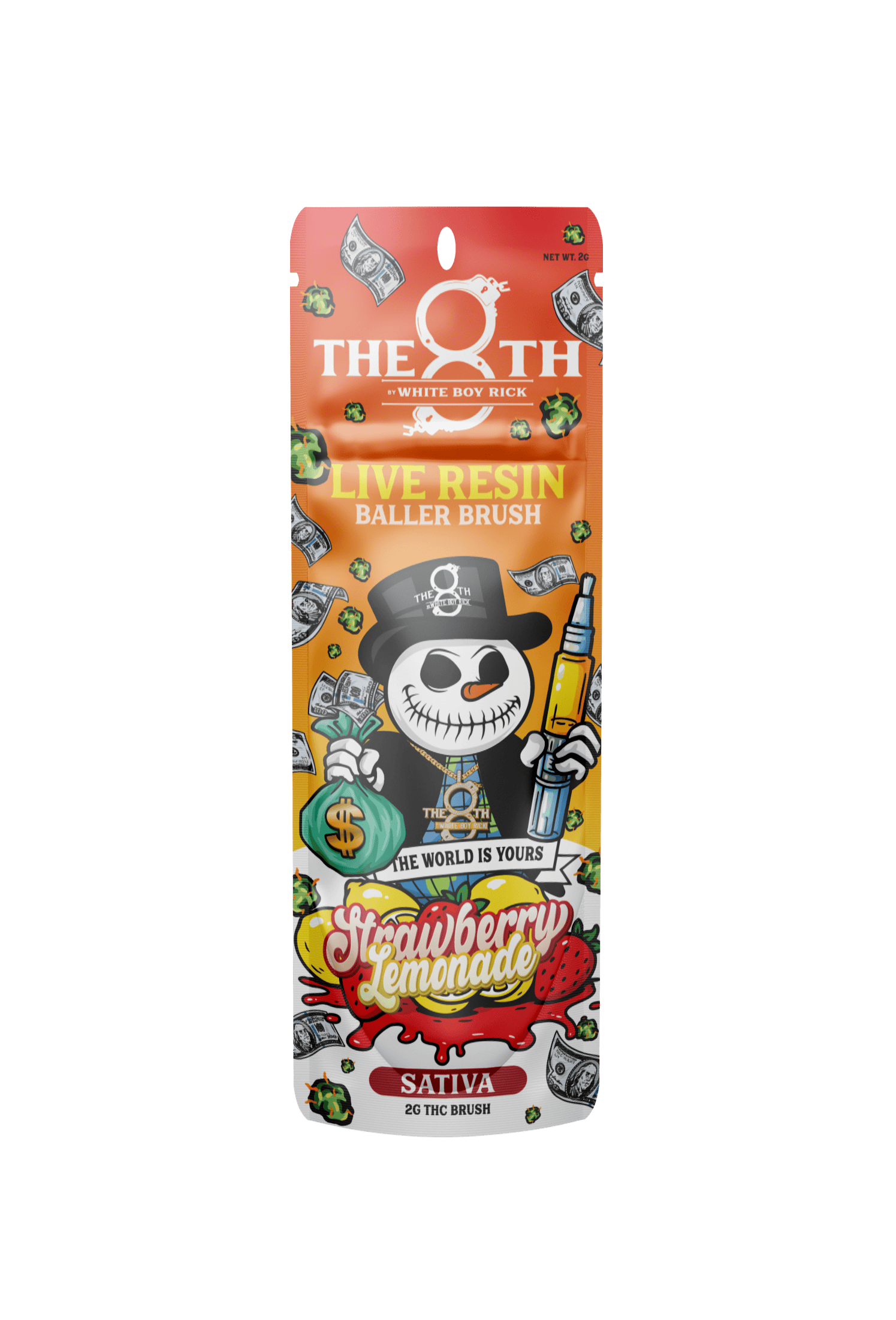 The 8th - 2g Live Resin Brush - Strawberry Lemonade