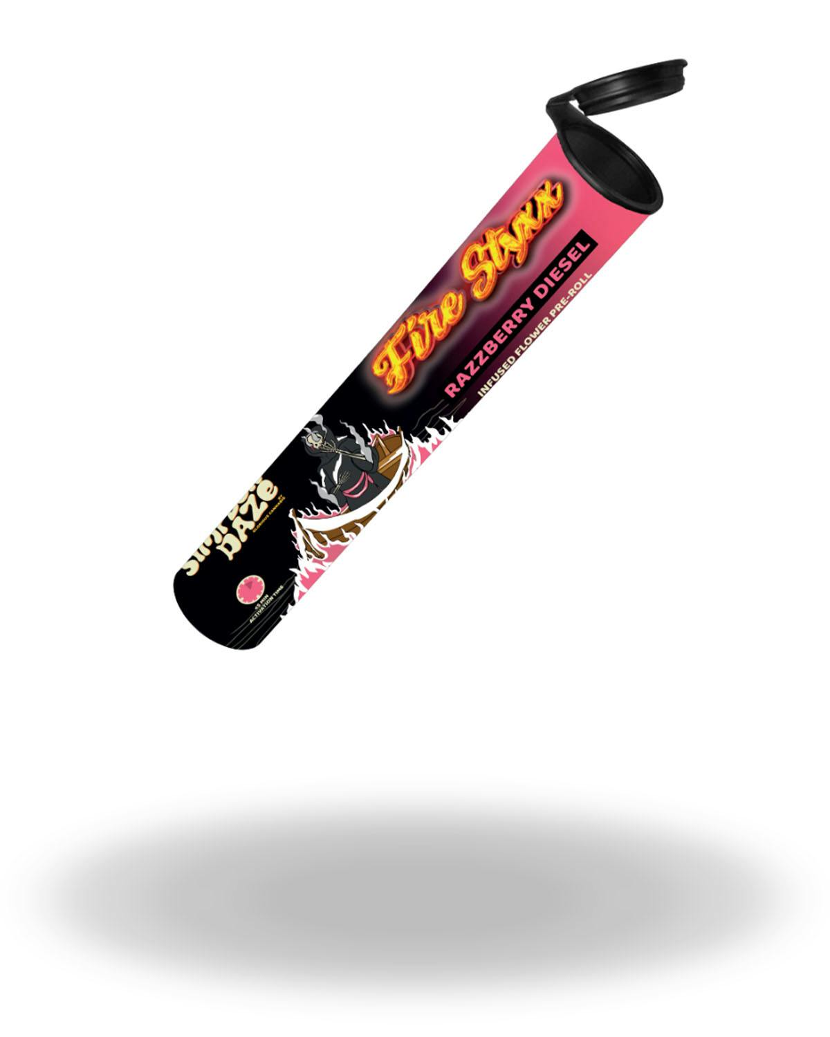 Simpler Daze | Razzberry Diesel Fire Styxx THCA Infused Pre-Roll | 1g