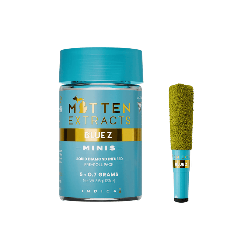 Mitten Extracts 5 x .7g Infused Prerolls Blue Z