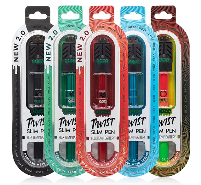 Ooze | Twist Flex Temp 510 Battery | Assorted Colors