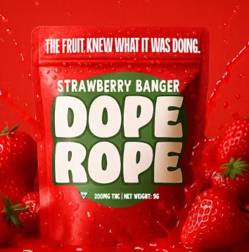 Product: Strawberry Banger | 200mg | Dope Rope