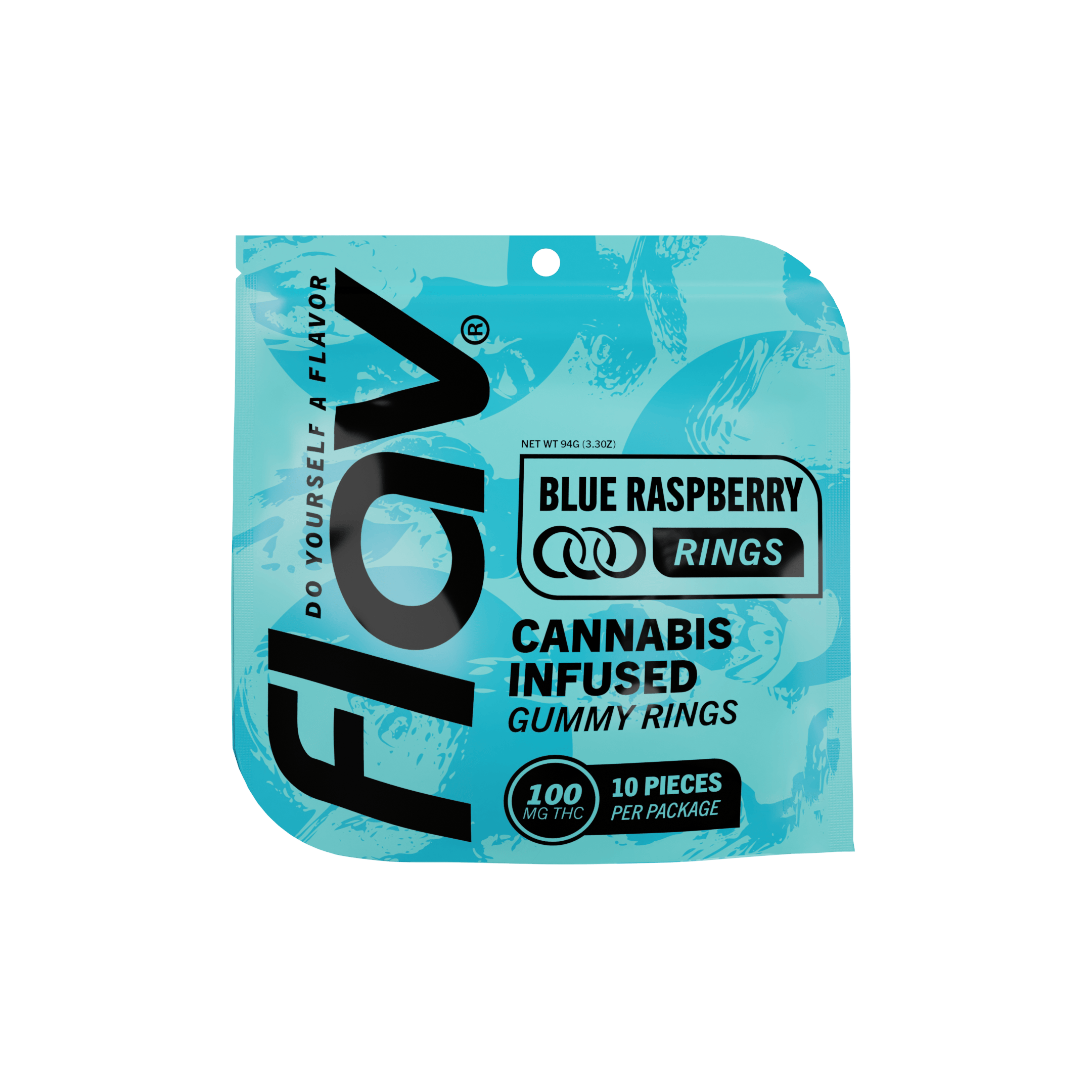 Flav - Gummies Rings - Blue Raspberry (H) (100mg)