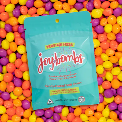 Joy Bombs Tropical Haze (40pk / 100mg THC)-active
