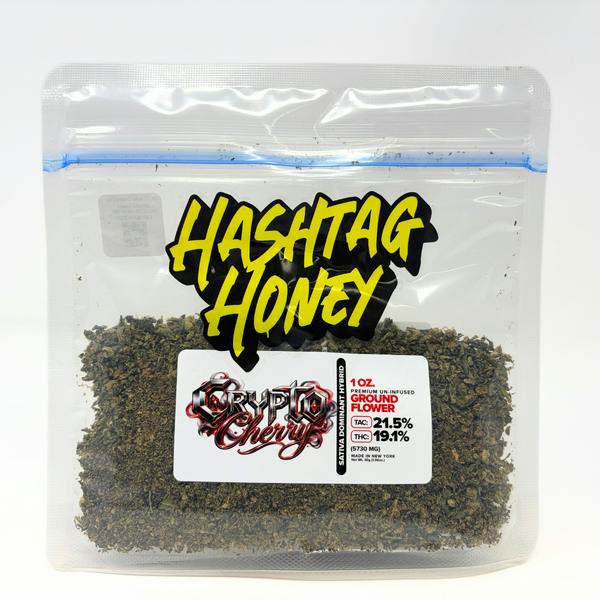 Hashtag Honey | Crypto Cherry Ground Flower | 1oz Hashtag Honey