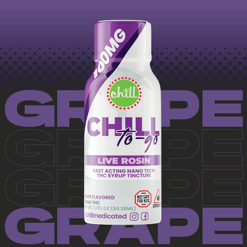 Chill Medicated - Grape To-Go 100mg Live Rosin THC Syrup