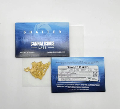 Cannalicious - 1g Shatter - Hawaiian Skunk