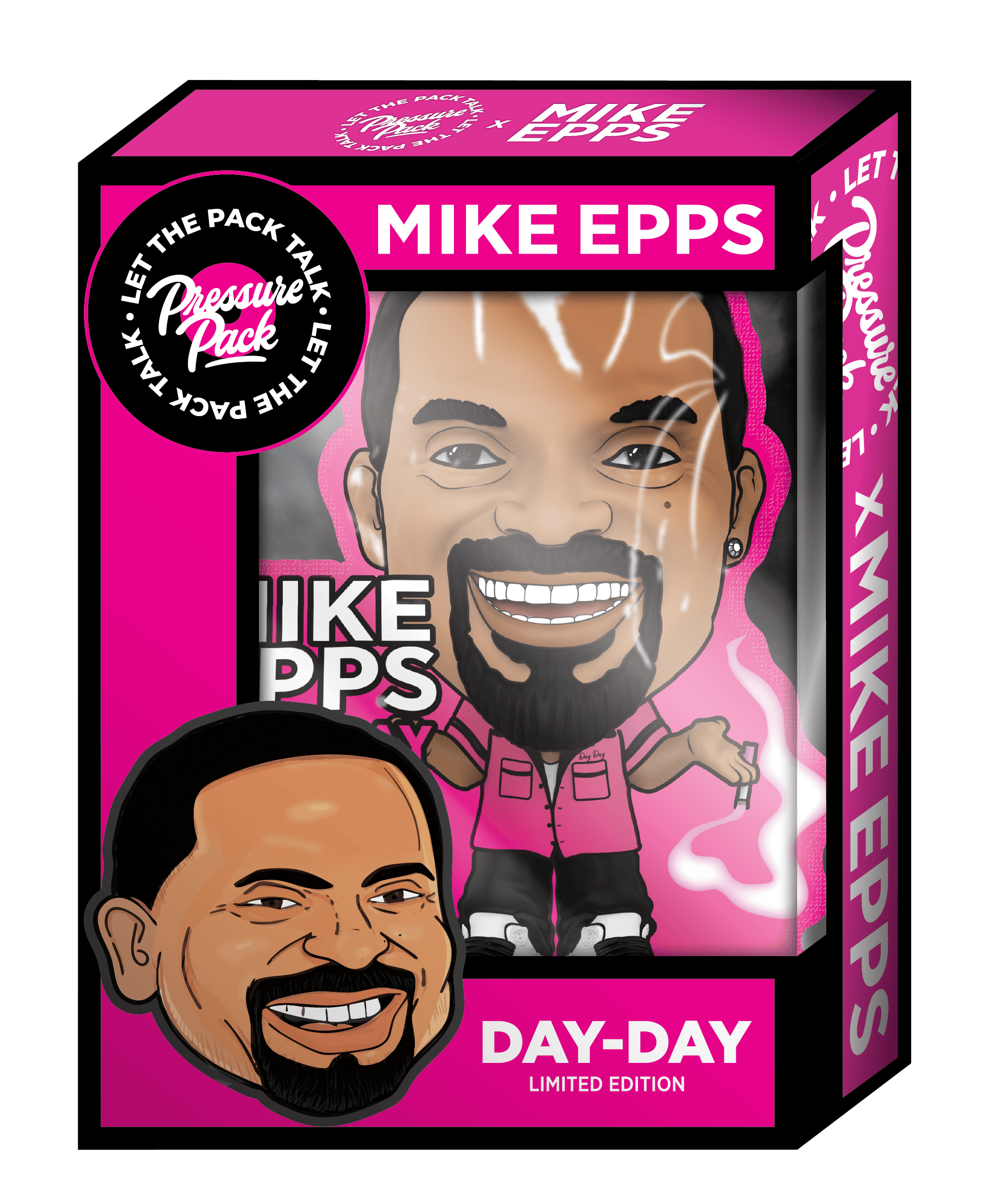 Pressure Pack x Mike Epps - 3.5g Prepack - Day Day PINK (Bobble Head)