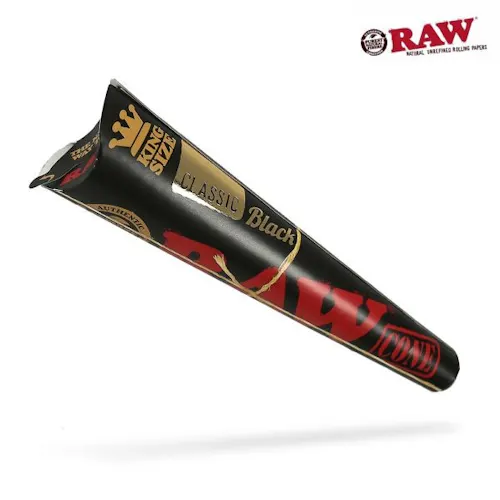 RAW | BLACK KING SIZE CONES | 3PK-active