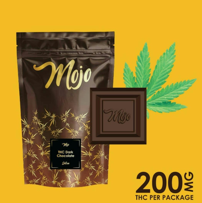 Mojo | 200mg THC Chocolate Bites | Dark Chocolate (Sativa)