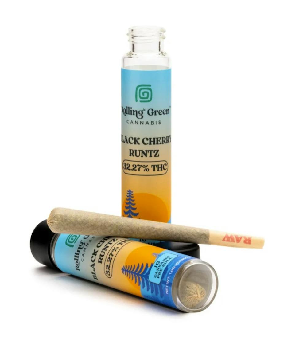 Product Preroll | Black Cherry Runtz (H) Rolling Green