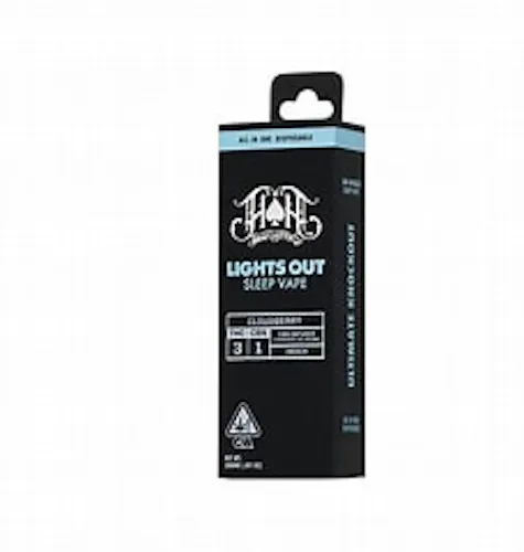 Heavy Hitters AIO Vape | 0.5g | CBN Cloudberry [I]-active