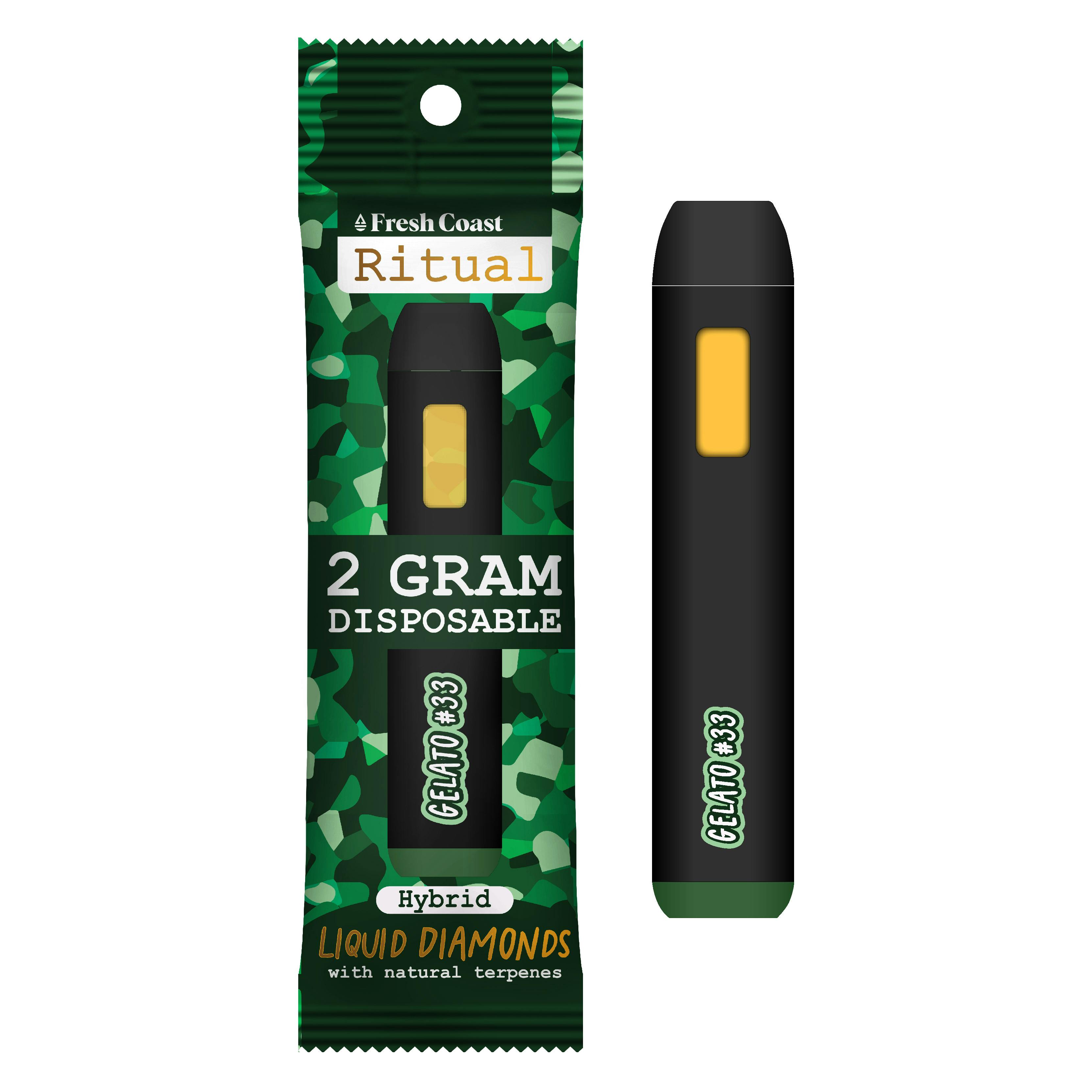 Product: Ritual | Disposable Vape - 2g - Gelato #33