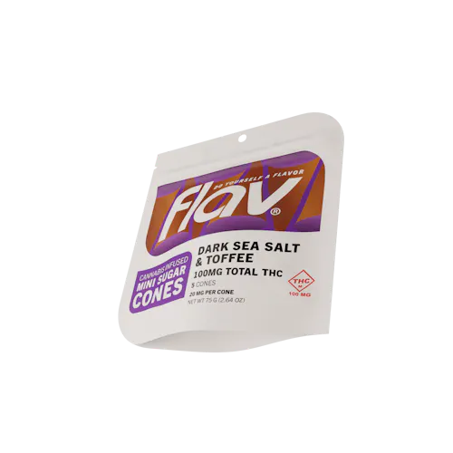 Mini Cones – Dark Sea Salt Toffee – 100mg-1