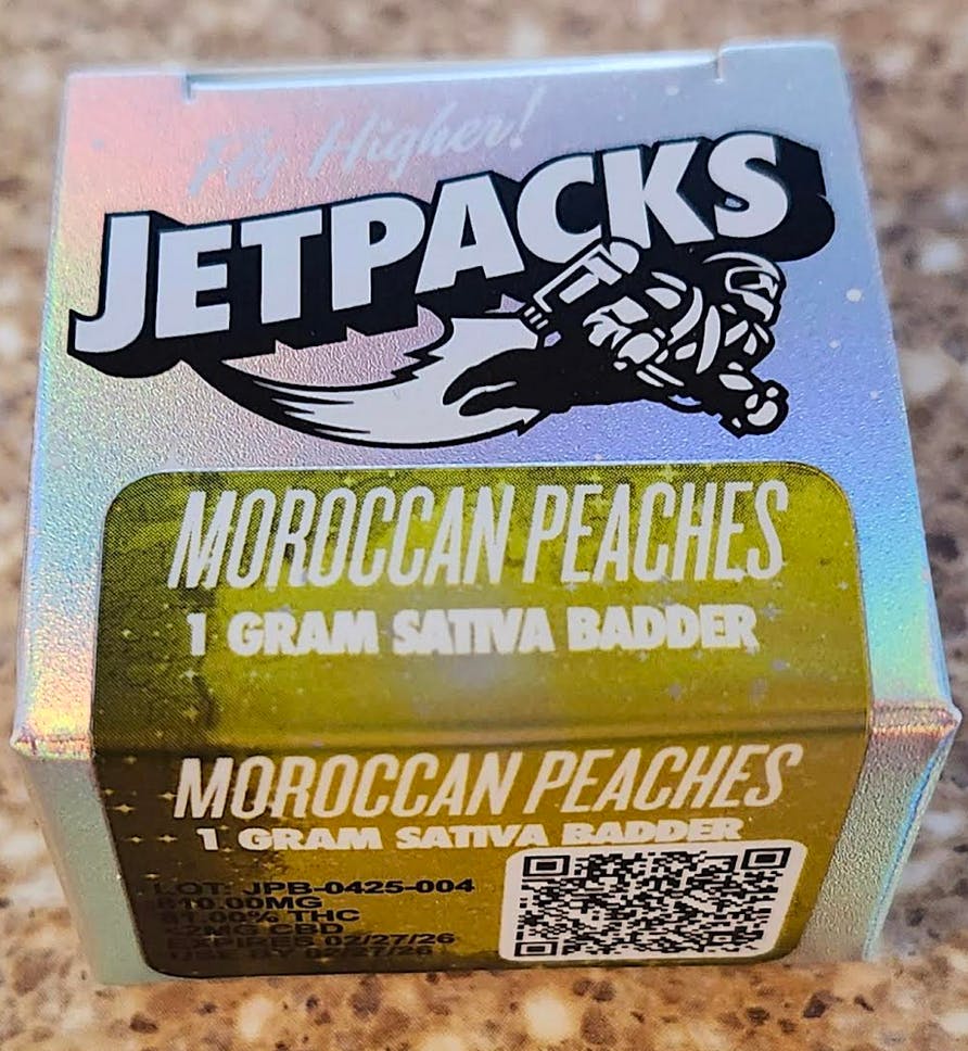 Moroccan Peaches Badder | Sativa Dominant | Jetpacks