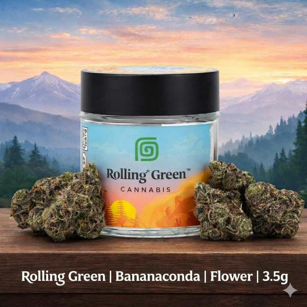 Product Rolling Green | Bananaconda | 1.44% terps