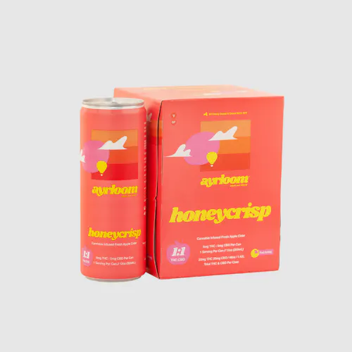 Ayrloom | Honey Crisp | 1:1 | 5MG THC : 5MG CBD | 4 Pack | 20mg-1