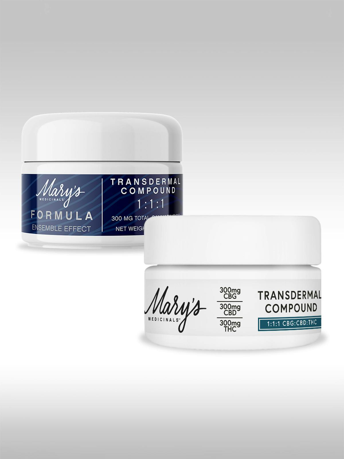 Mary's Medicinals | Transdermal Compound | Infused Topical Cream | 300mgCBG:300mgCBD:300mgTHC