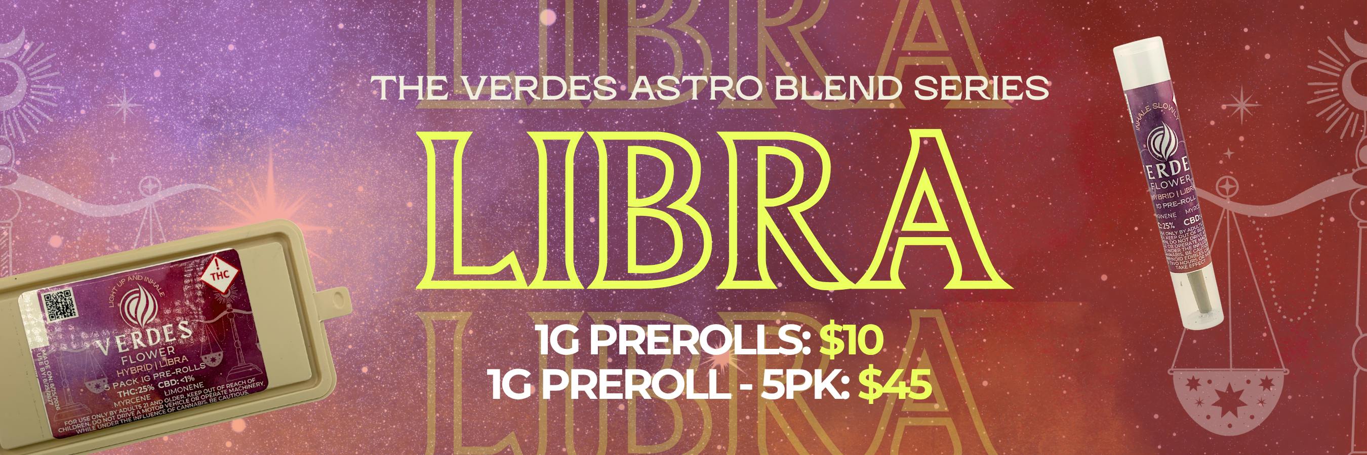 Verdes Astro Libra Blend: Pink Certz, Purple Marmalade, and 33rd Degree 