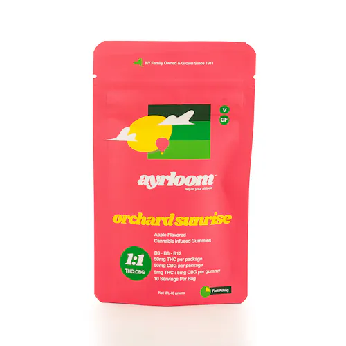 Ayrloom | Orchard Sunrise 1:1 | Gummies | 50 mg-active