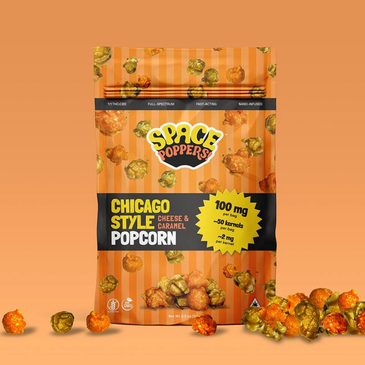Product: Space Poppers | Chicago Style | Infused Popcorn - 200mg (1:1)