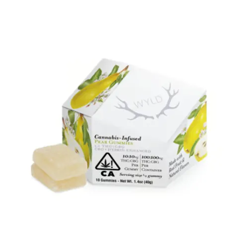 Pear 1:1 CBG + Hybrid Enhanced Gummies-1
