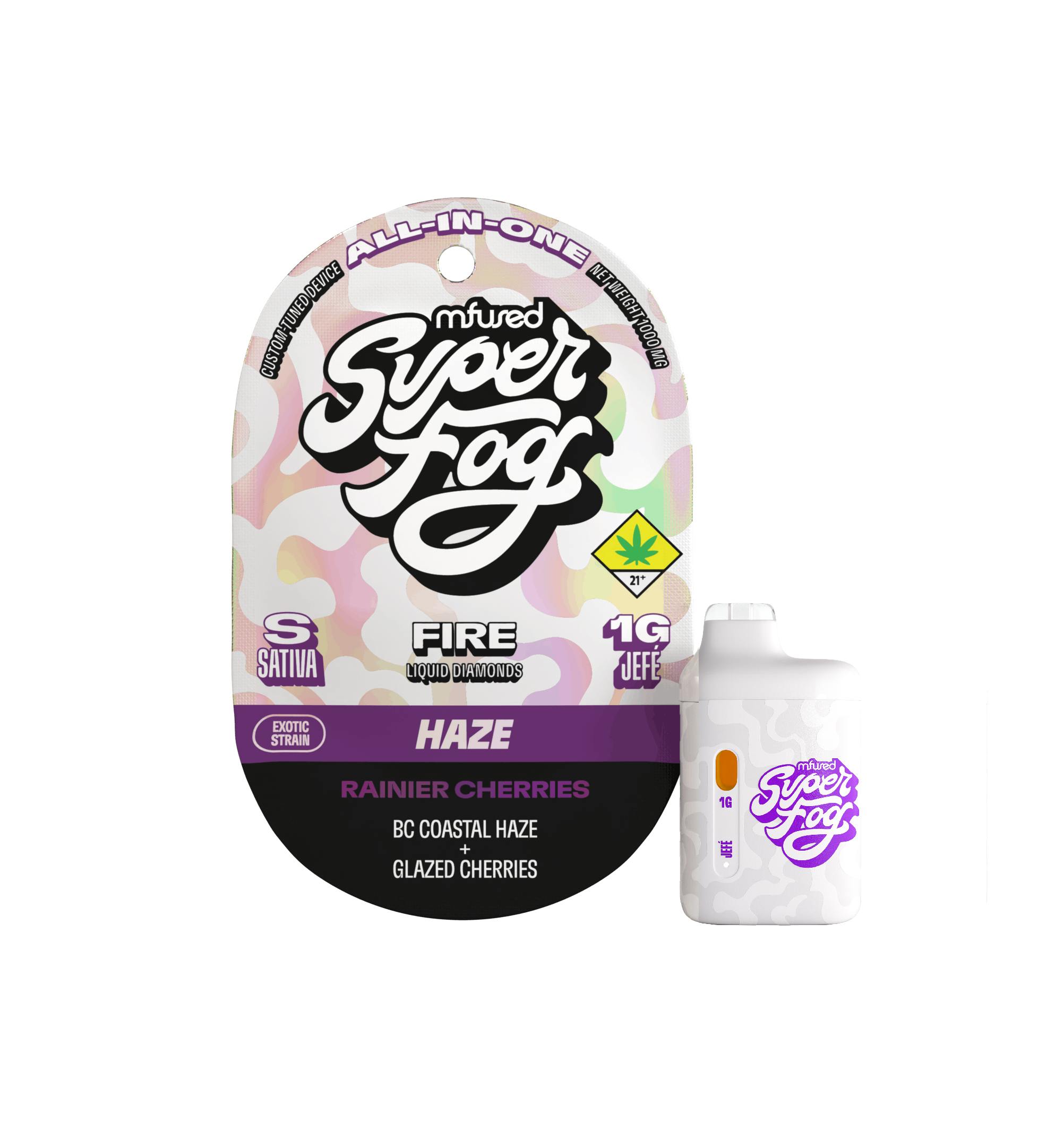 Super Fog MFused Super Fog Twisted Jefes XL | Lemon Loopz | Liquid Diamonds  Infused All-in-One Vape 2g