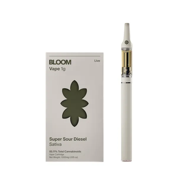 Bloom Live Cart Super Sour Diesel 1g (sativa, live resin cartidge)