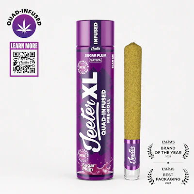 Jeeter - 2g Quad Infused Preroll - Sugar Plum - PRE_ROLLS by Jeeter at King of Budz