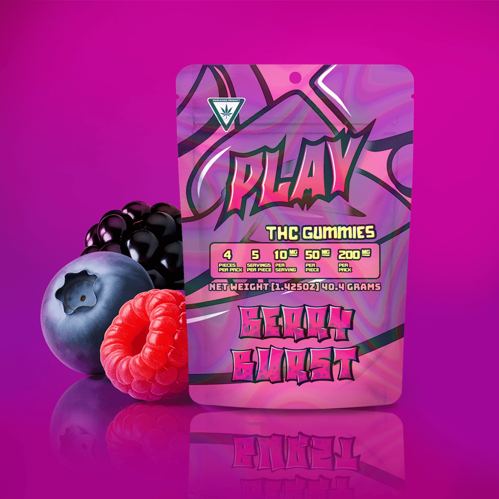 Product: Play | Berry Burst | 200mg | Gummies