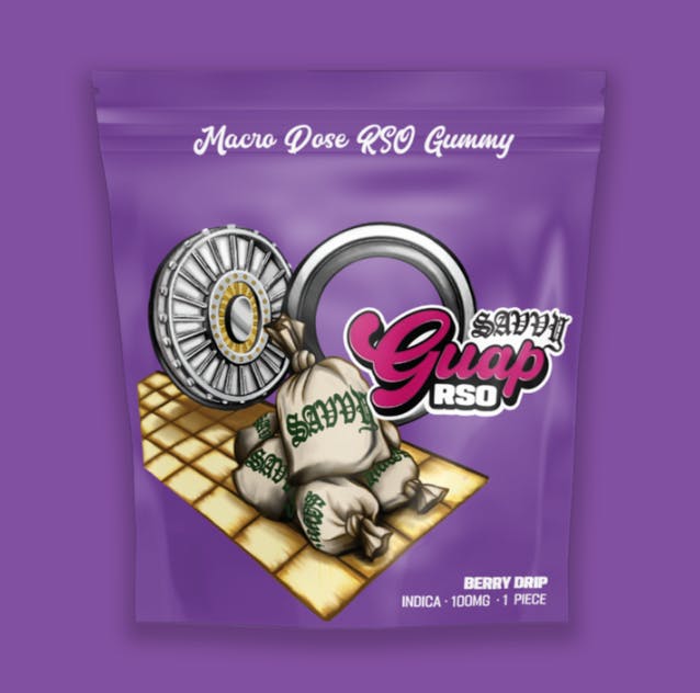 Savvy Guap Berry Drip RSO Gummy 100MG