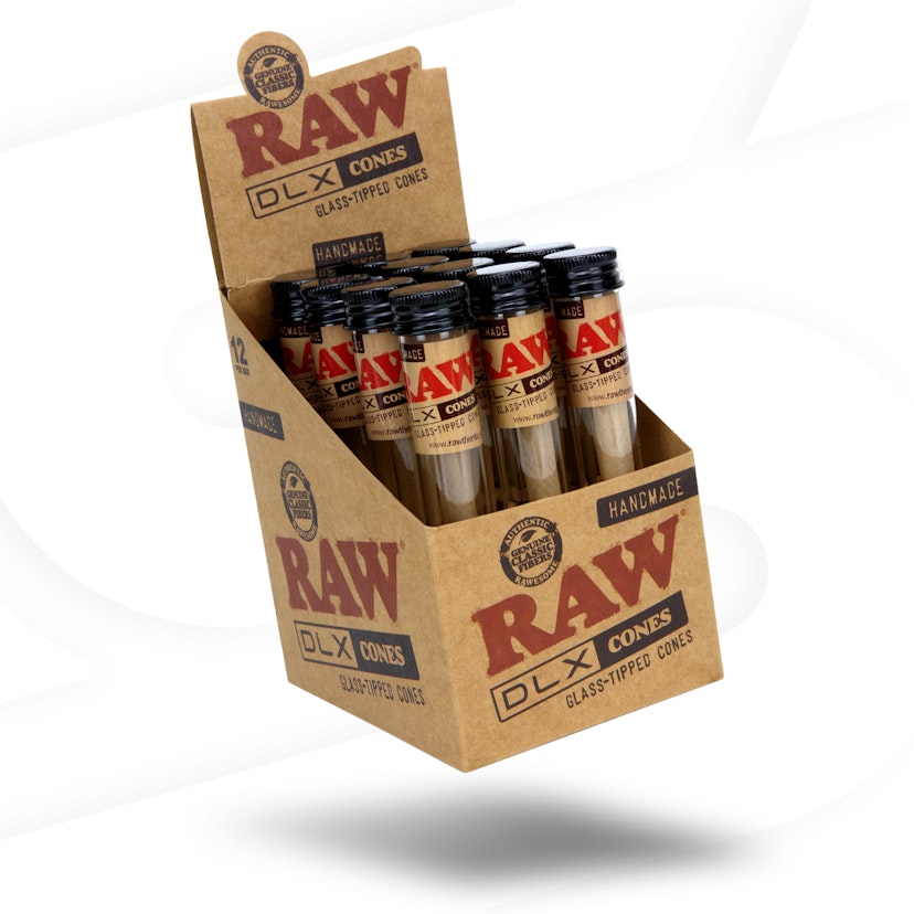 Raw DLX King Size Cones w/ Glass Tip