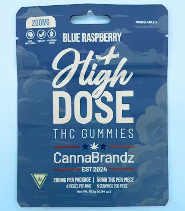 Product: HIGH DOSE | BLUE RASPBERRY | GUMMIES | 200MG