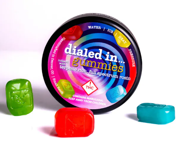 Dialed In – Rosin Gummies – Blue Pineapple Limeade (H) 100mg 1g