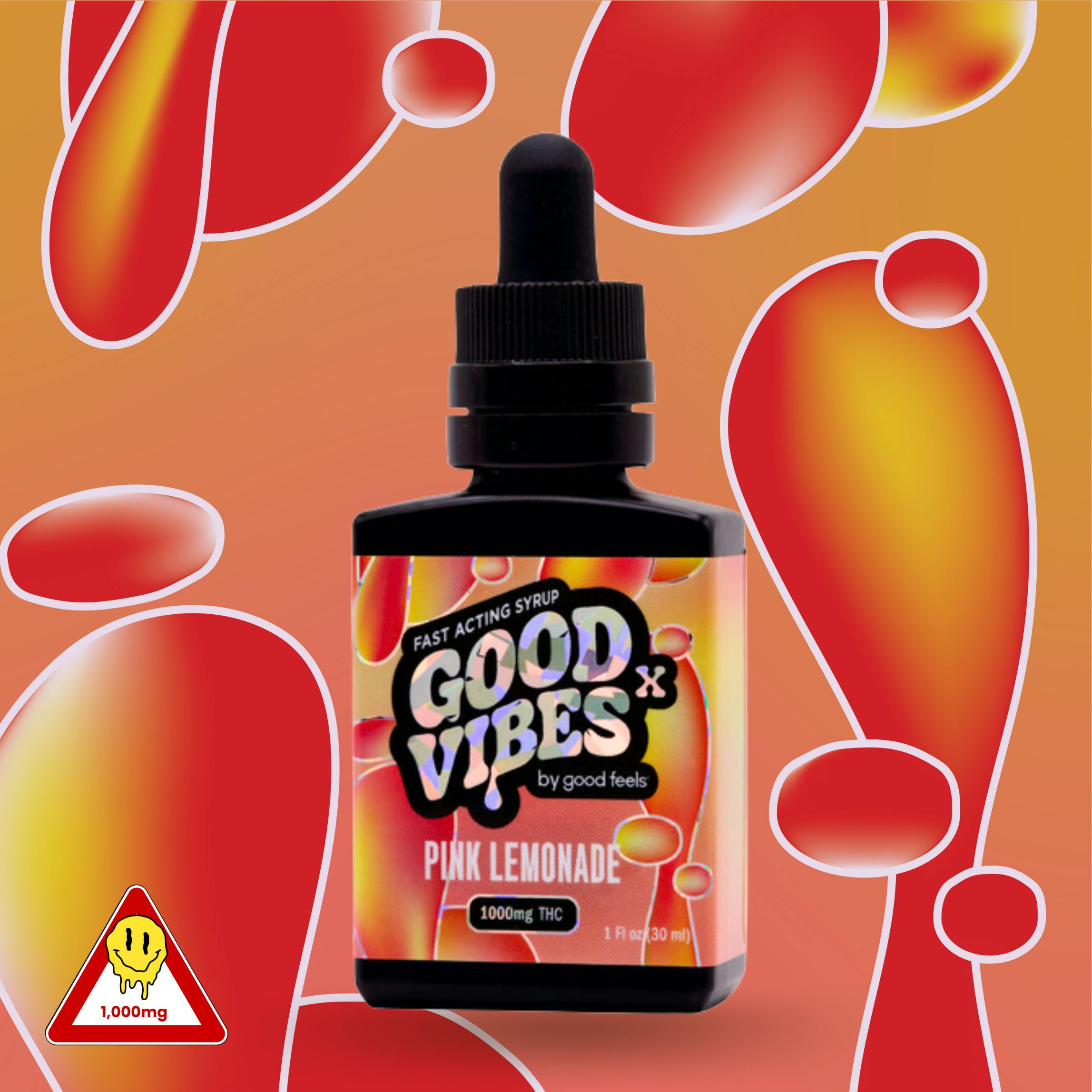 Good Vibes Pink Lemonade X High Potency Liquid Gummies Syrup | 1000mg -  CastleLeaf Cannabis Dispensary in Brighton, MA