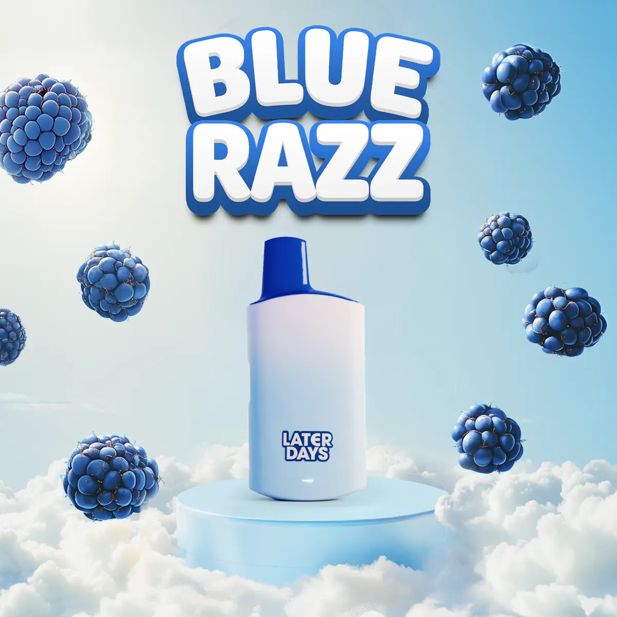 Later Days Blue Razz Disposable Vape 1g Vaporizers | Later Days