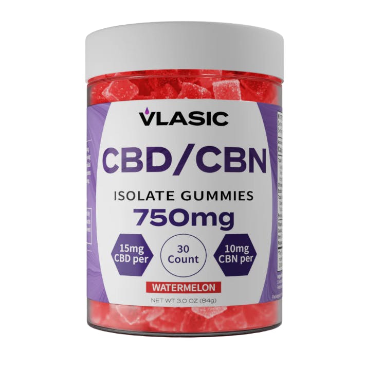 750mg CBD+CBN Isolate Gummies | Watermelon | Nature Med - Kansas City